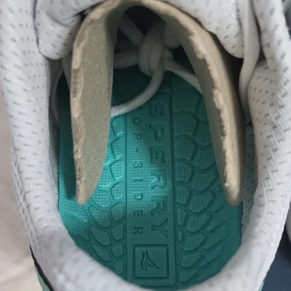 Sperry Harbormaster 2.0 White and Mint Sneakers - Picture 8 of 12